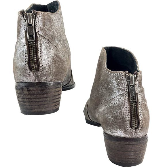 Seychelles Boots Womens Size 8 Brown Metallic Ankle bootie Leather - Picture 5 of 13